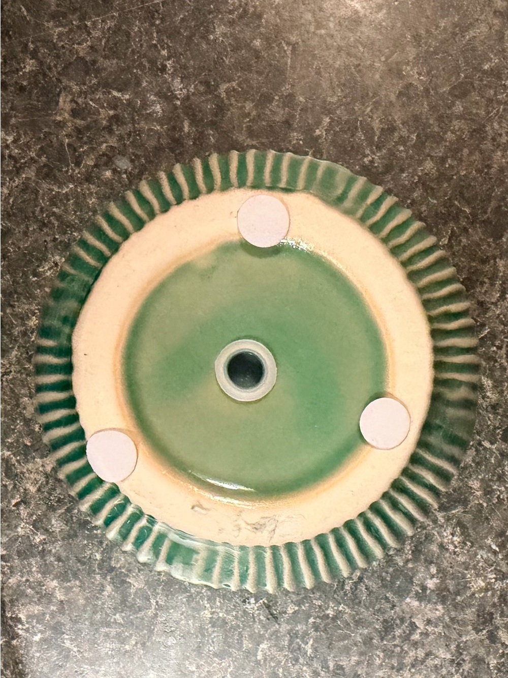 NWOT Ceramic Ribbed Planter - Picture 3 of 6
